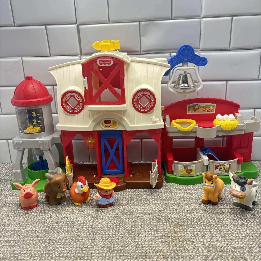 Fisher Price Little People Caring For Animals Farm Playset Animals Musical Works